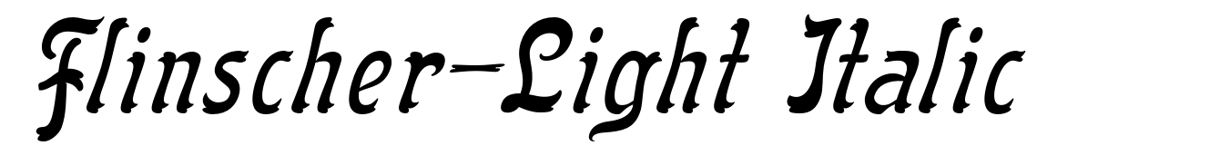 Flinscher-Light Italic